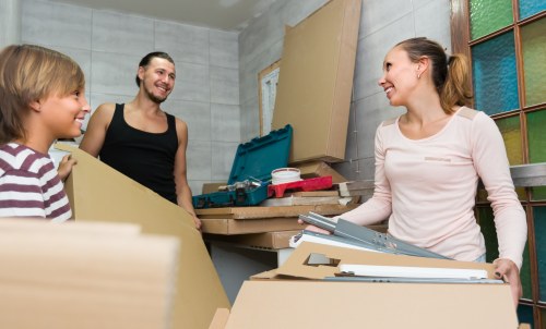 Office removals team planning a move in Clapton
