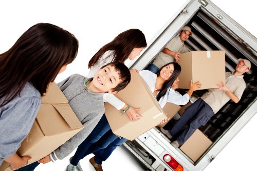 Professional removals team planning a move in Clapton