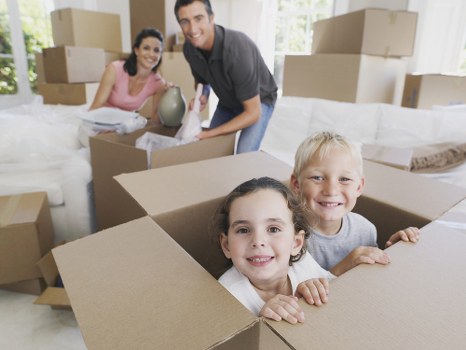 Removal van for home moving in Clapton