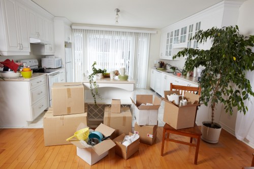 Packing and furniture loading for a Clapton house move