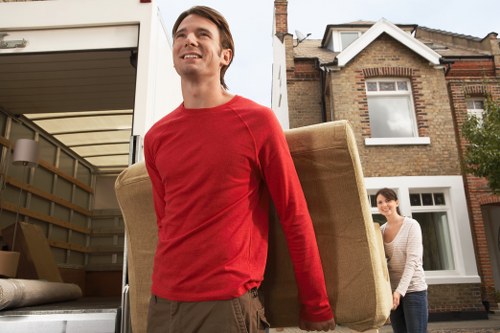 Local removal van ready for a move in Clapton