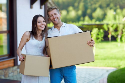 Local Clapton removals team transporting items for a short-notice move