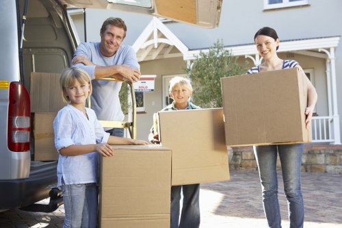 Professional removal van service handling a Clapton relocation