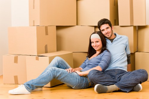 Protective packing materials used for fragile items in Clapton