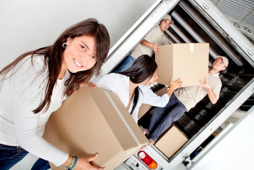 Protective packing for furniture removals in Clapton
